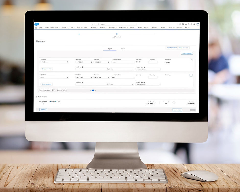 Advertising Sales Management Design