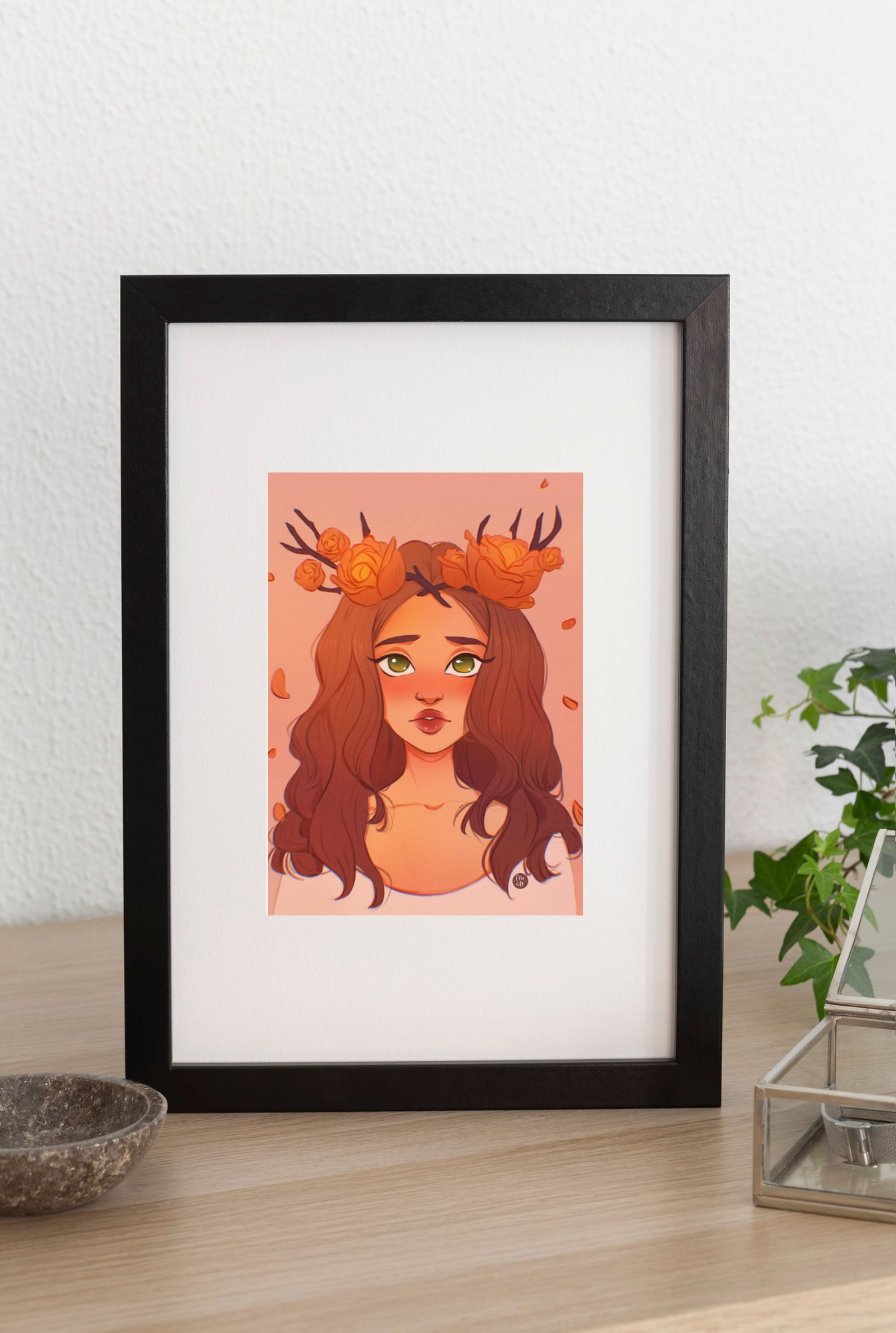 Flower Crown Art Print