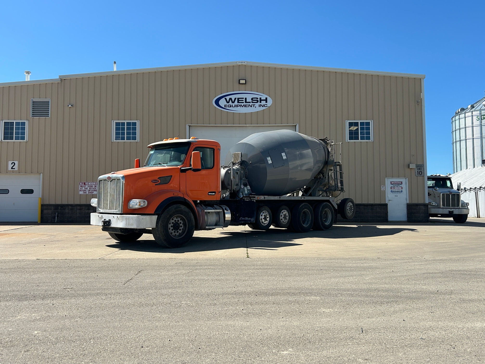 (2) - 2023 Peterbilt 567SBA w/ 12 yd Con-Tech XTExtended Tag Mixer w/ 2 Pushers
