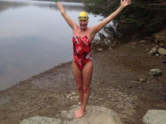 Charlotte Brynn, new course record for Lake George