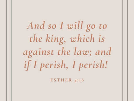 Esther: Courage