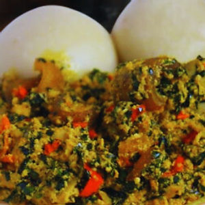 Poundo Combo: Egusi or Efo Riro Family Combo