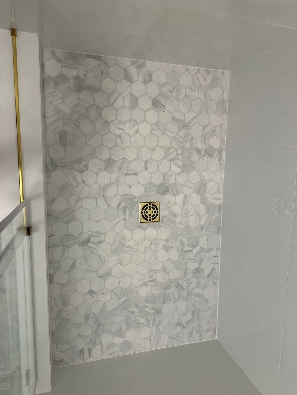 shower floor install
