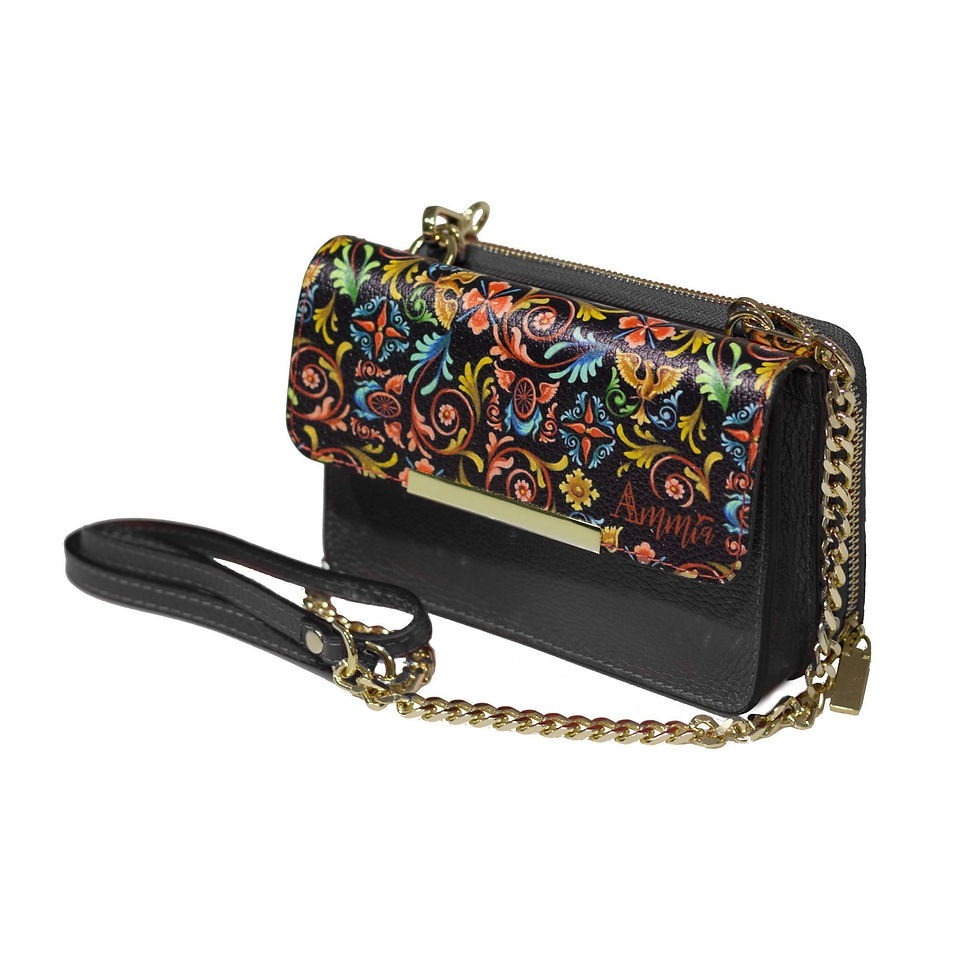 Doppia Tracollina Lucky Scaramanzia Nera