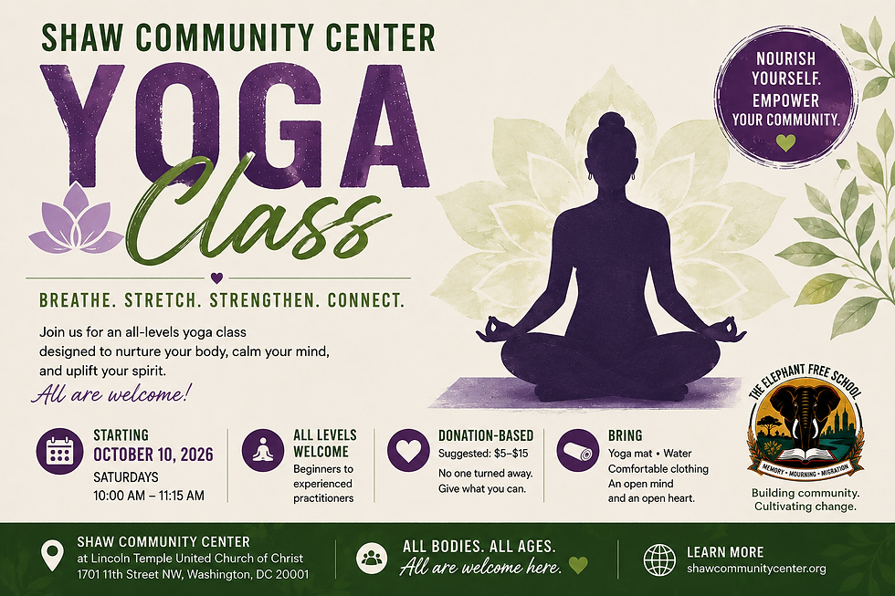 Yoga Class at Shaw Community Center