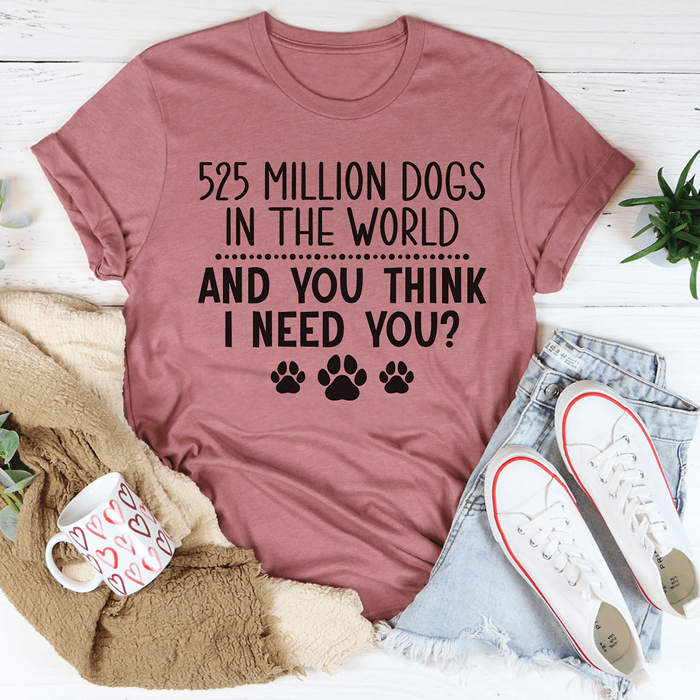 Thumbnail: 525 Million Dogs In The World T-Shirt