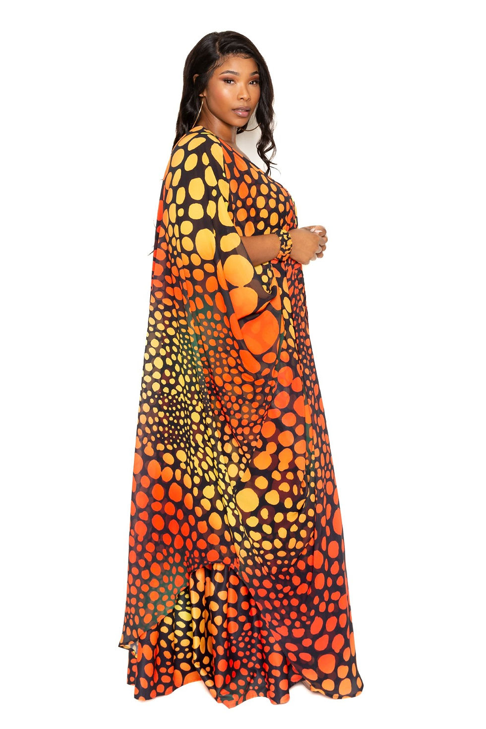 Thumbnail: Dot Robe With Wrist Band