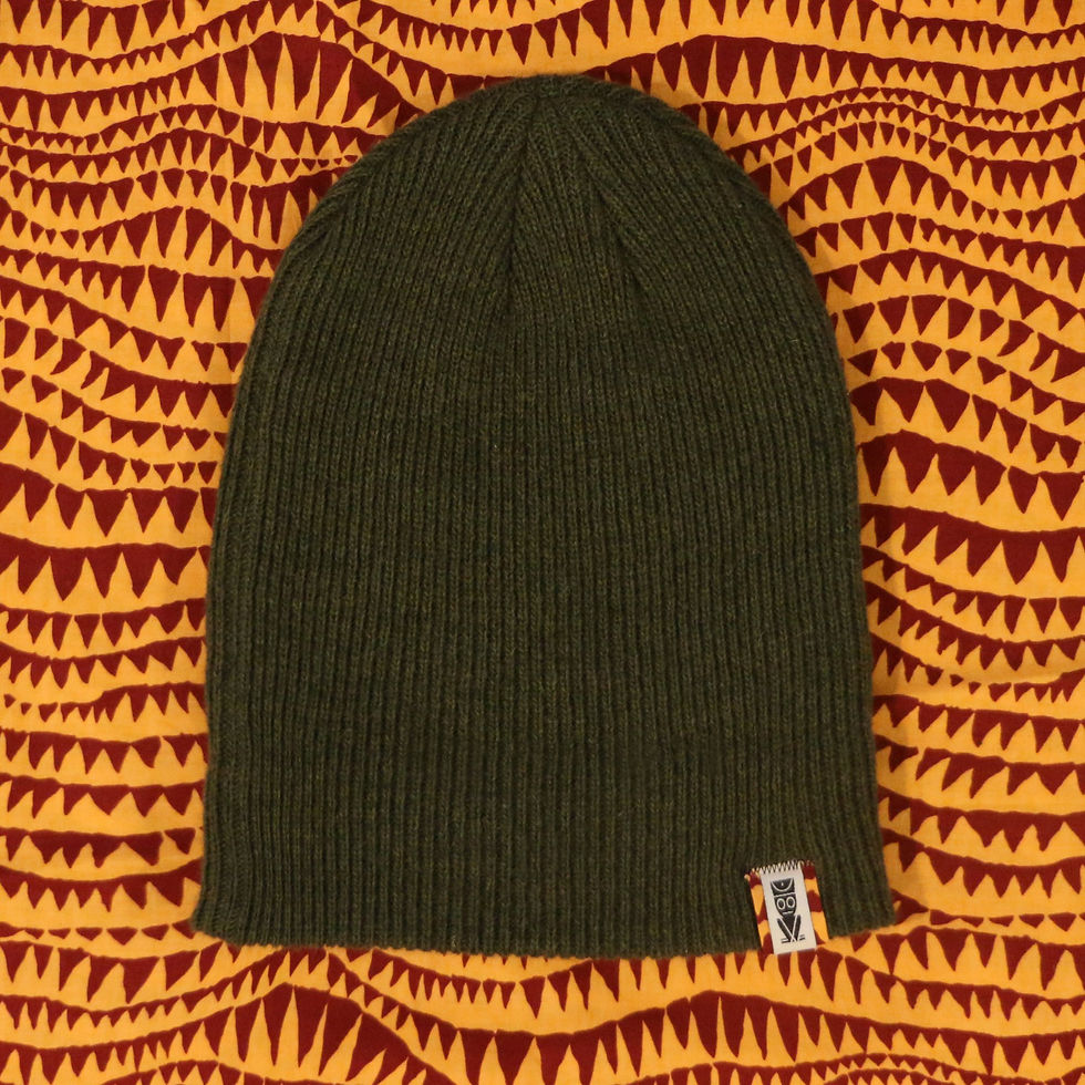 Thumbnail: Beanie Merino Wool - Green