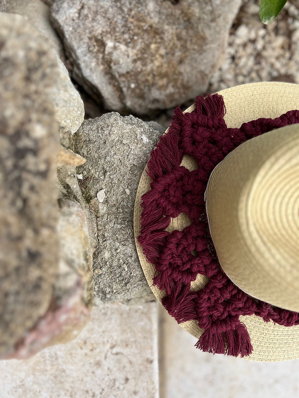 Miniature : Chapeau femme style Bohème en macramé,LDkorshop