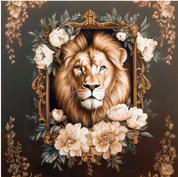 Coupon velours lion