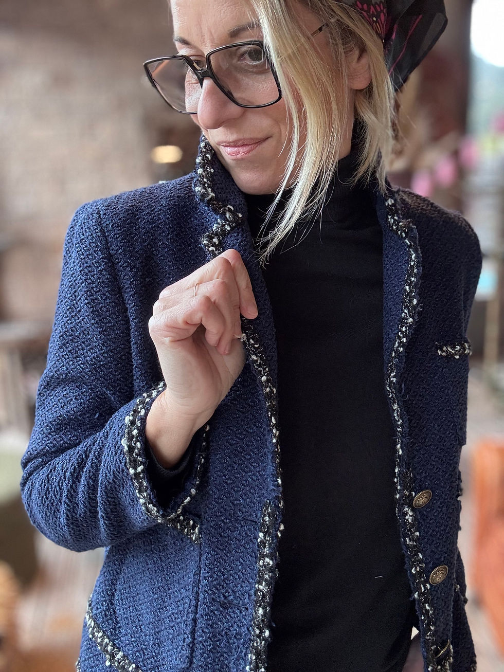 Miniature : gros plan sur veste personalisée bouledogue