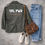 Miniature : outfit veste militaire kaki personnalisée motif peinture GRL PWR