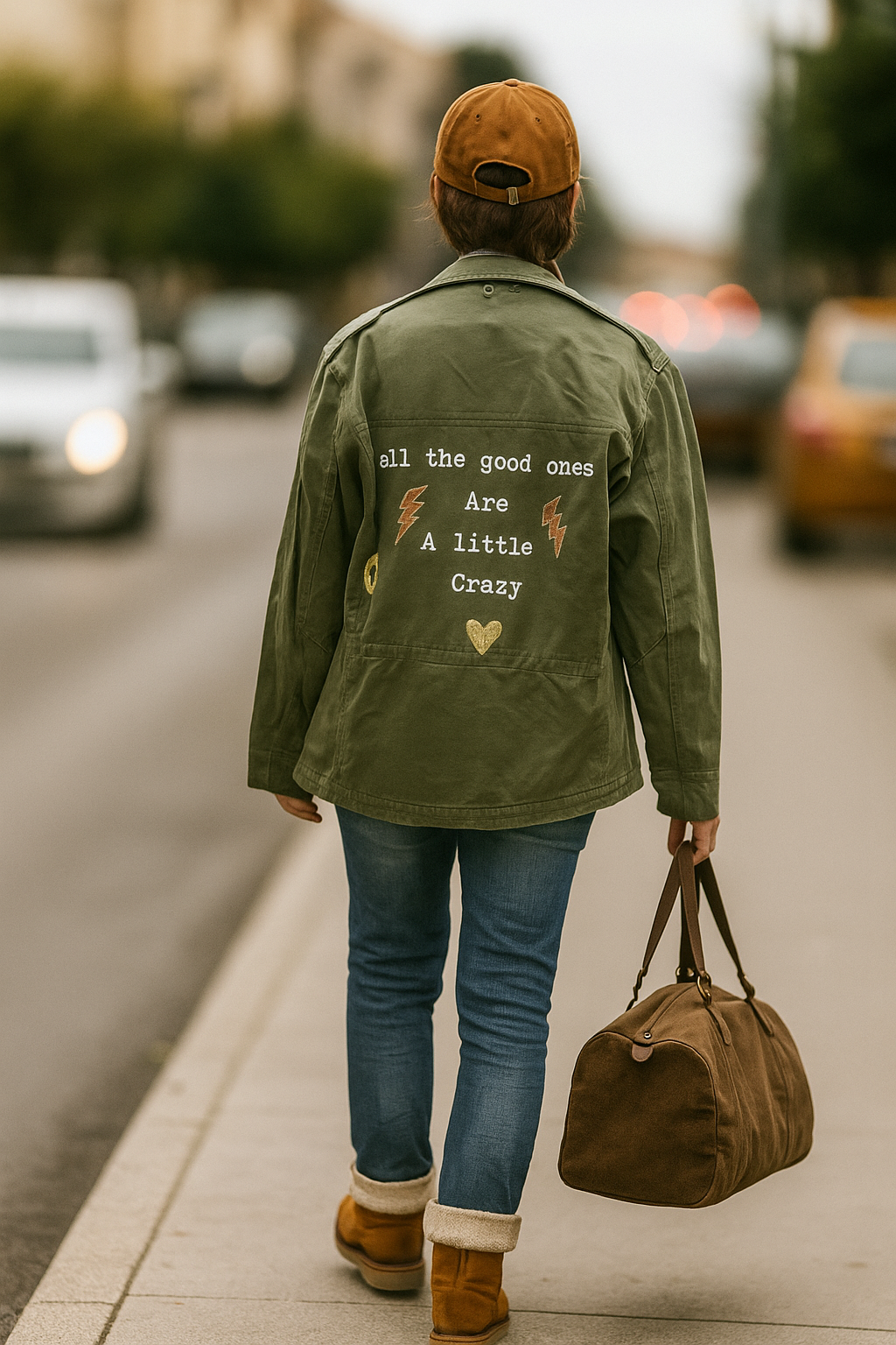 veste militaire custopmisée et personnalisable en peinturte , LDkorsdhop