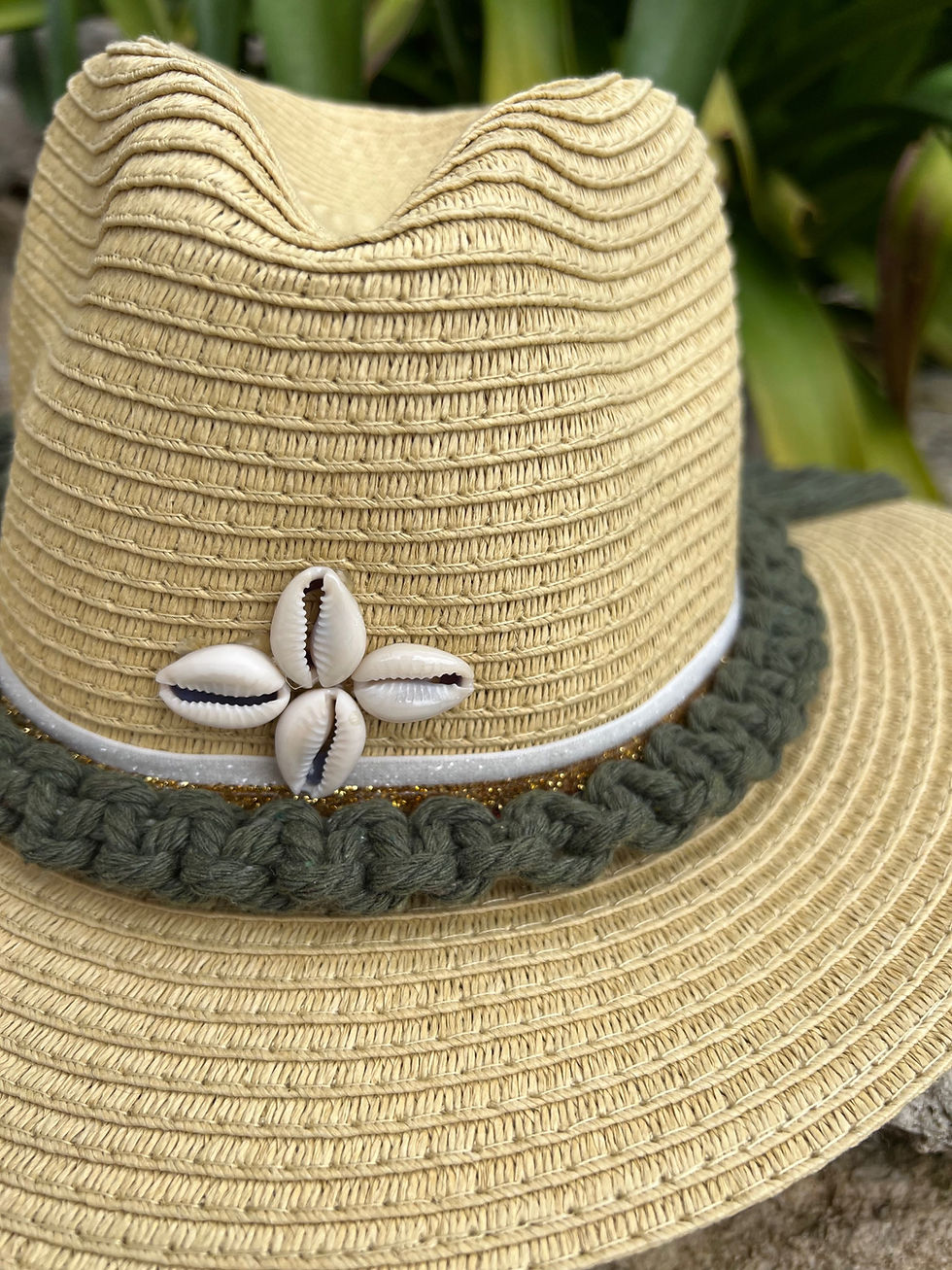 Miniature : Chapeau femme style bohème en macramé, LDkorshop