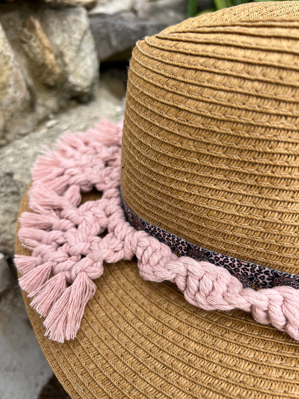 Miniature : Chapeau femme style bohème en macramé,LDkorshop