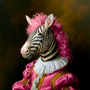 Coupon velours zebre