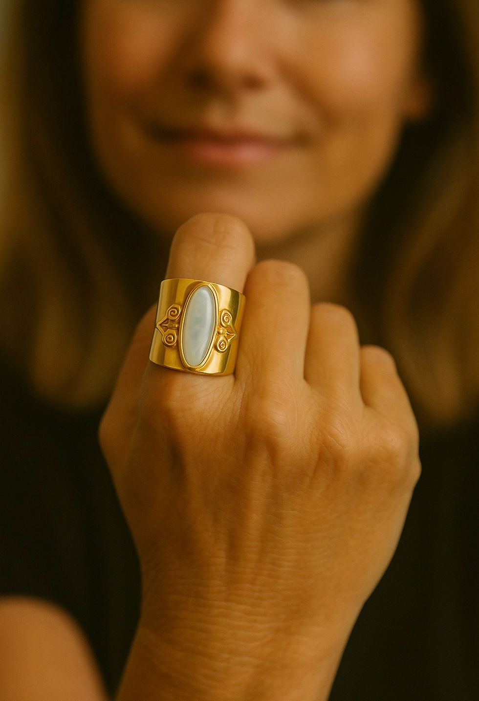 bague acier inoxydable "JADE", Ldkorshop