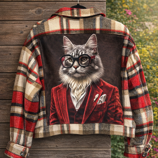 veste customisée avec coupon chat