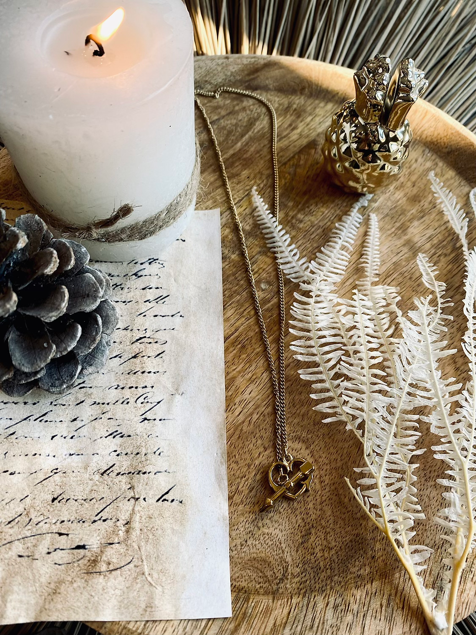 Collier acier inoxydable coeur,LDkorshop