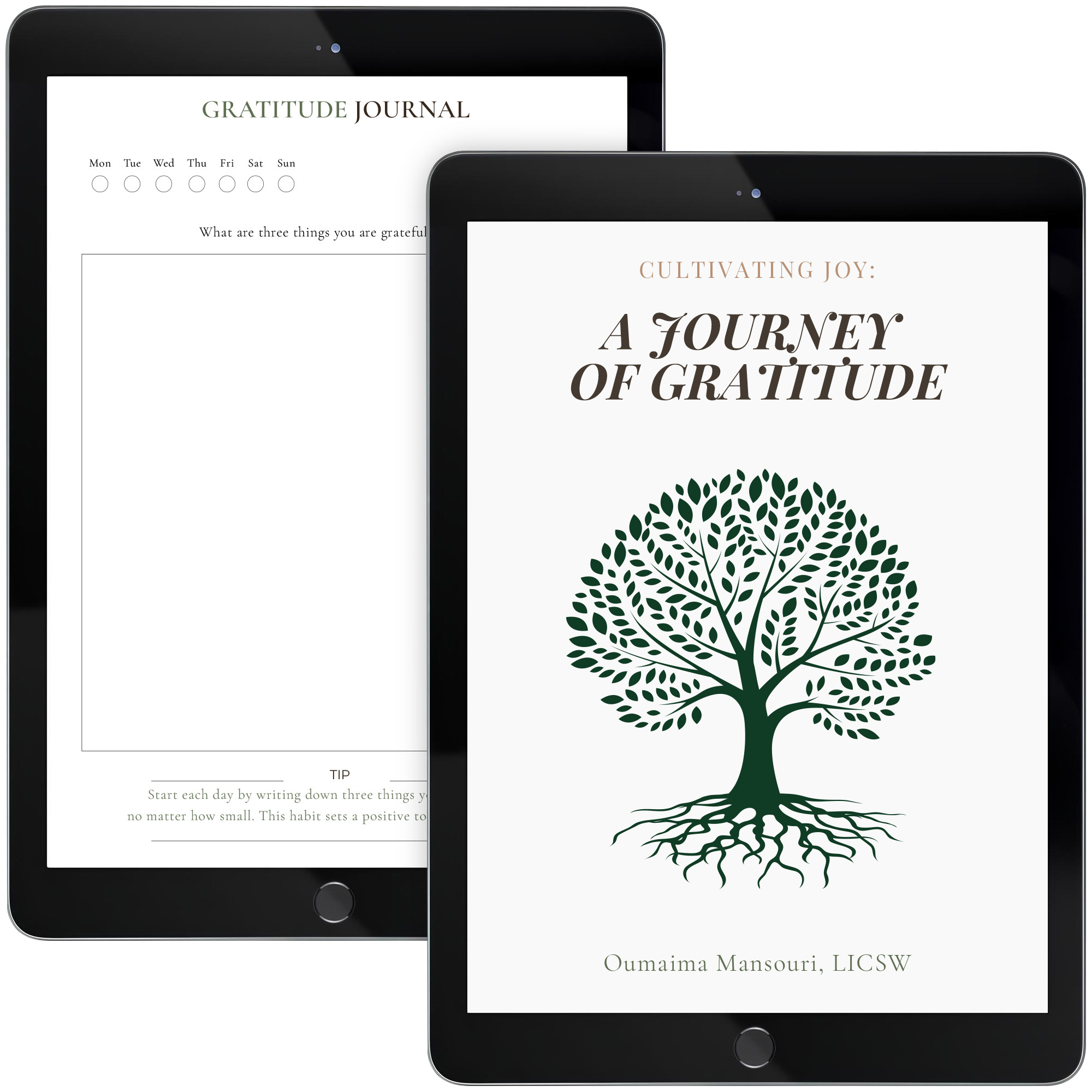 Gratitude journal for adults – A Journey of Gratitude cover