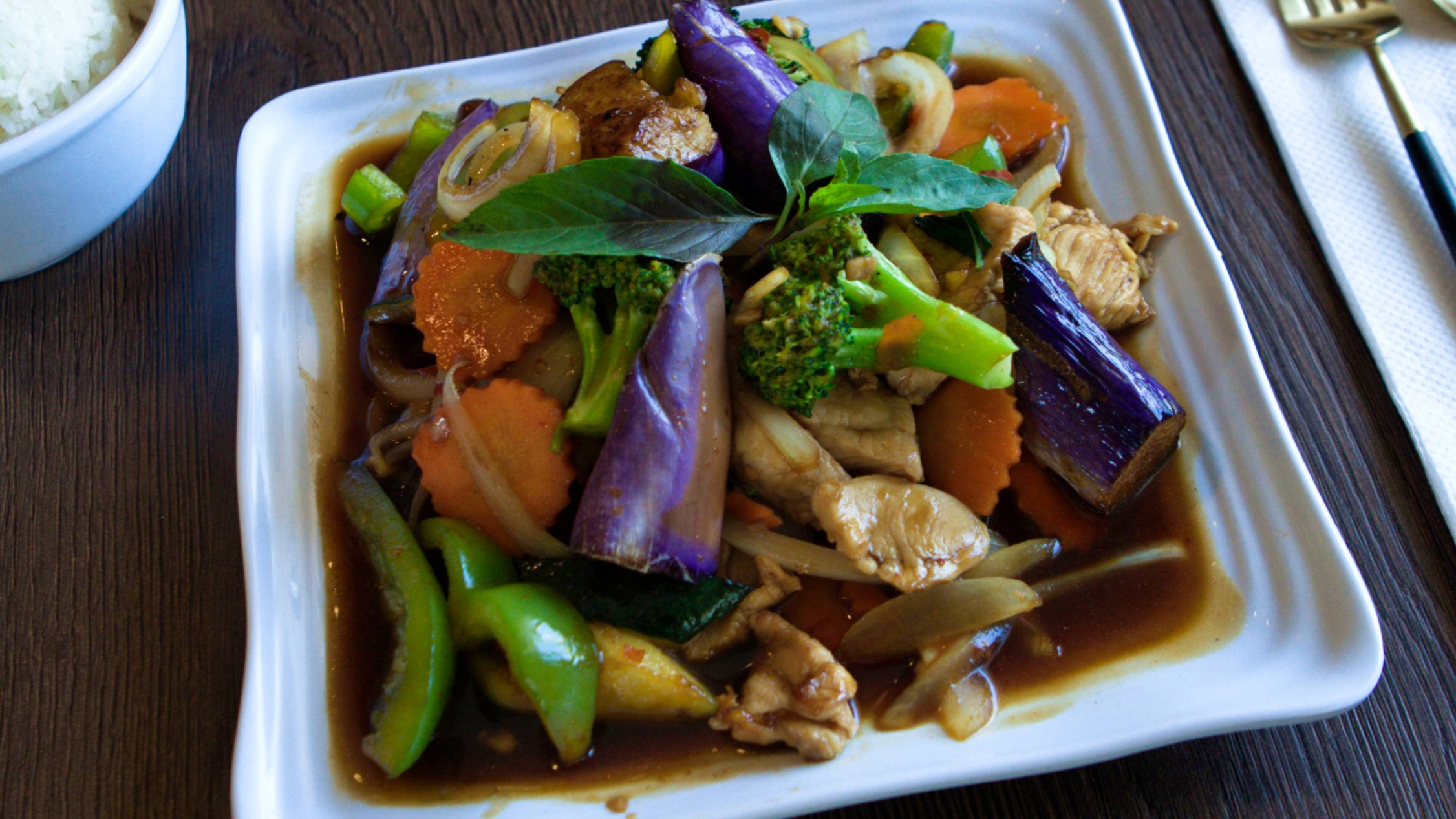 Arranged Food and Objects