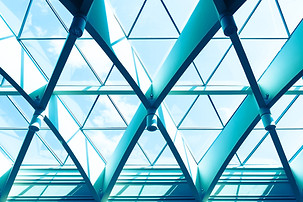 Office with Triangle Windows