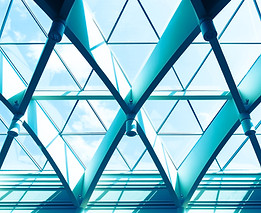 Office tower with triangle windows