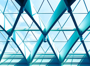 Office with Triangle Windows