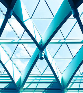 Office with Triangle Windows