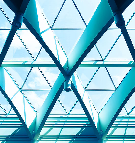 Office with Triangle Windows