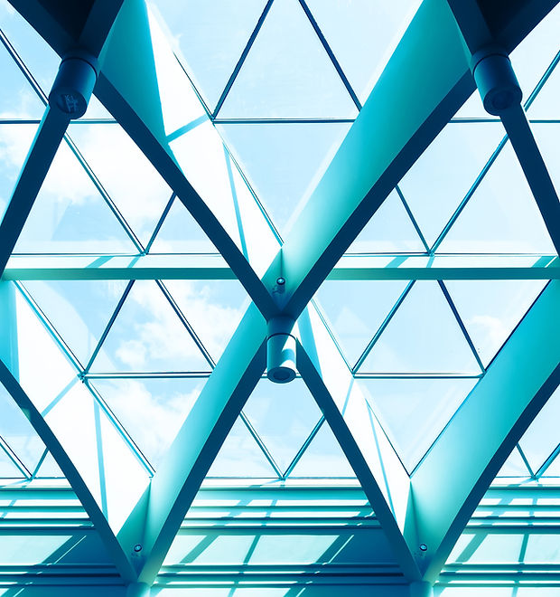 Office with Triangle Windows