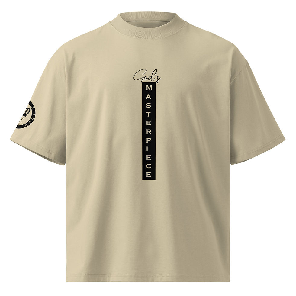 Thumbnail: God's Masterpiece oversized high neck t-shirt