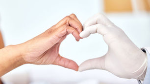 Hands making a heart