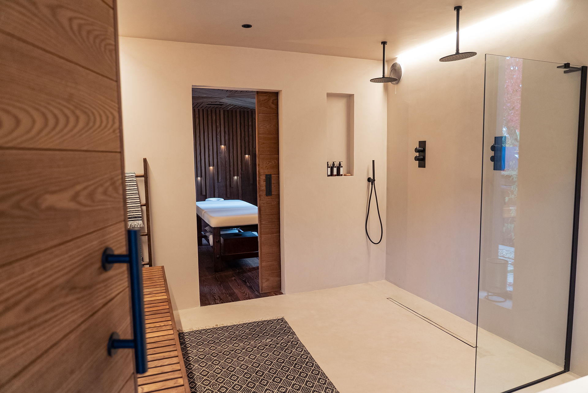Shower room at the retreat 