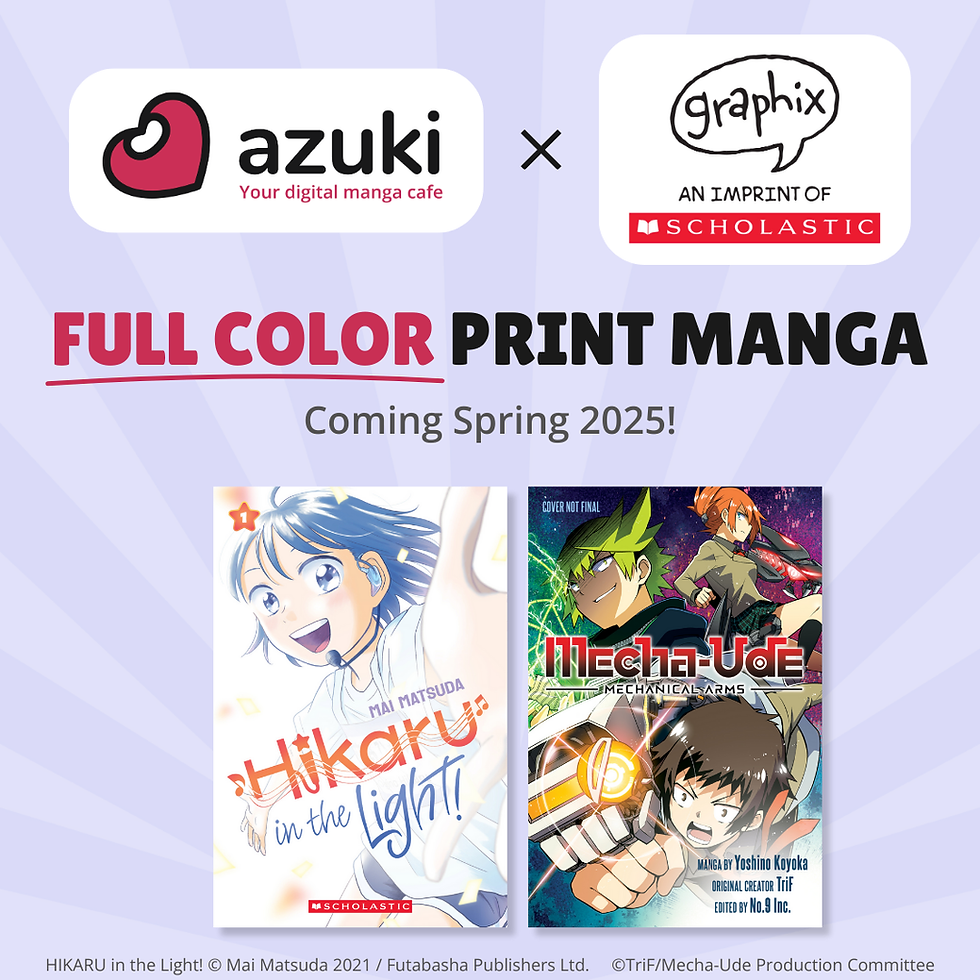 Azuki Color Azuki to Publish Two New Series with Scholastic's Graphix and Announce ...