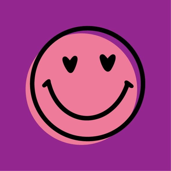 Magneettegeltje Smiley