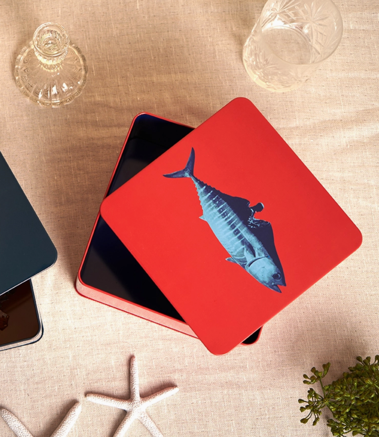 Vierkante metalen doos Formulathon