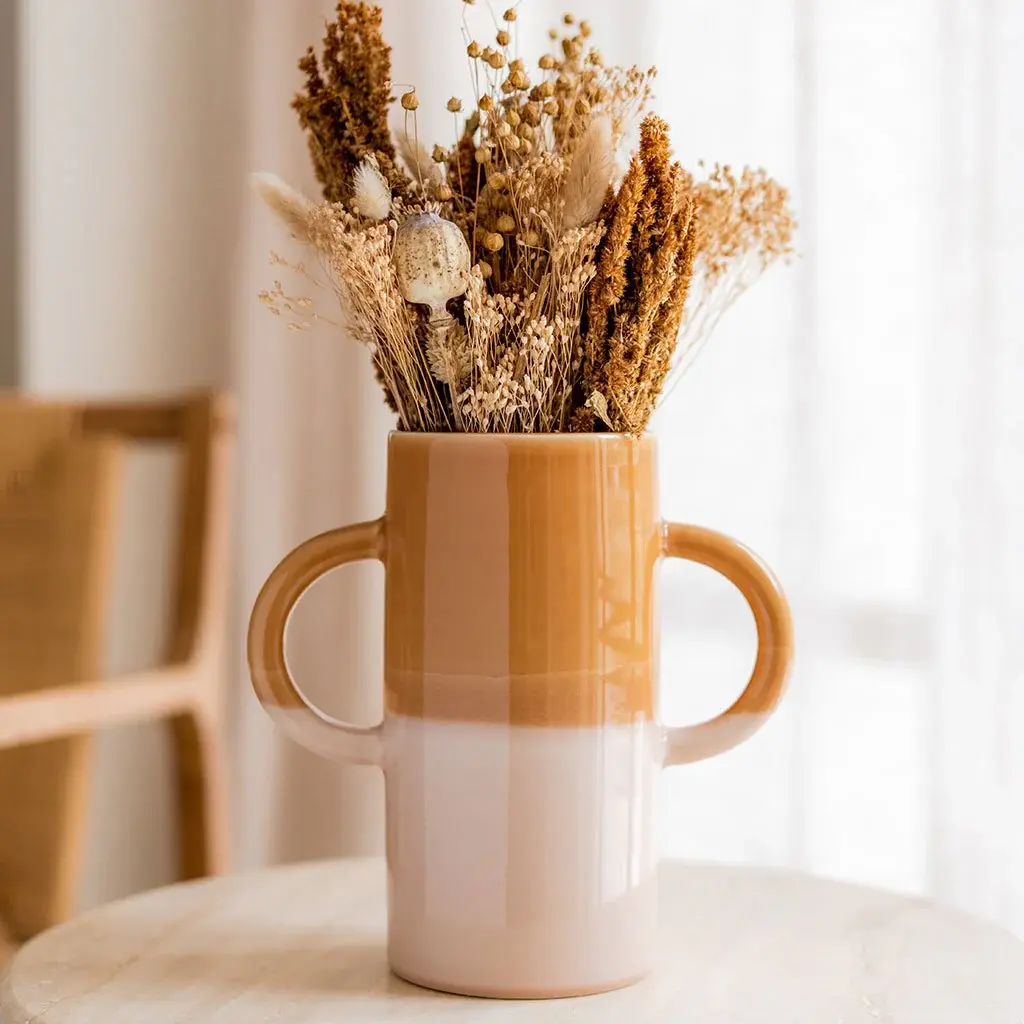 Vaas Mediterranea - Handgemaakt keramiek (bicolor)