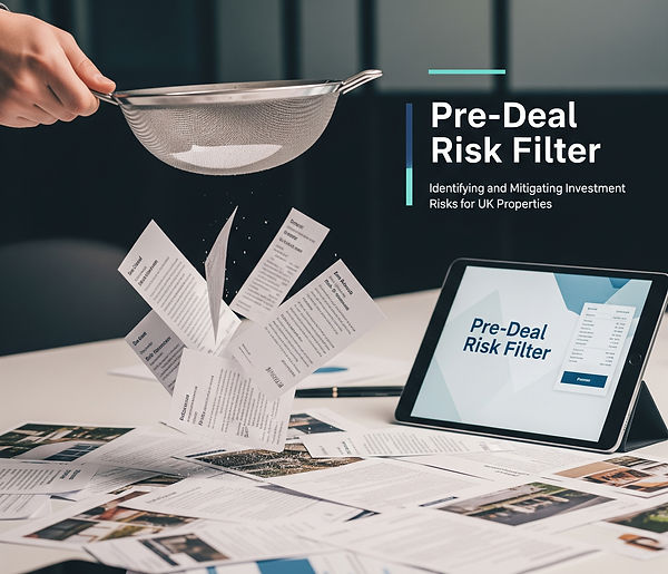 Property deal sourcing filter