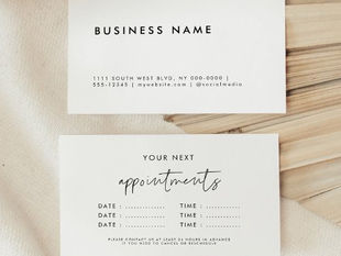 Best Deals! Modern minimalist business multiple dates appointment card
