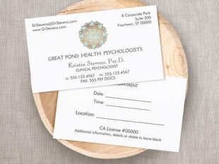 Hot Deals! Lotus  Holistic Health Counselor Appointment Card