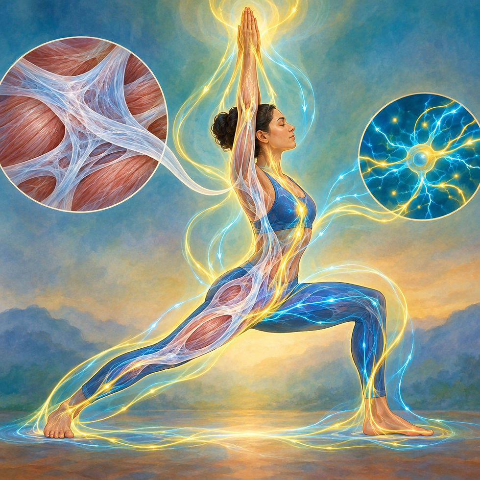 Why Yoga Isn’t “Just Stretching”: Fascia, Bioelectricity, and the Real Power of Prana.