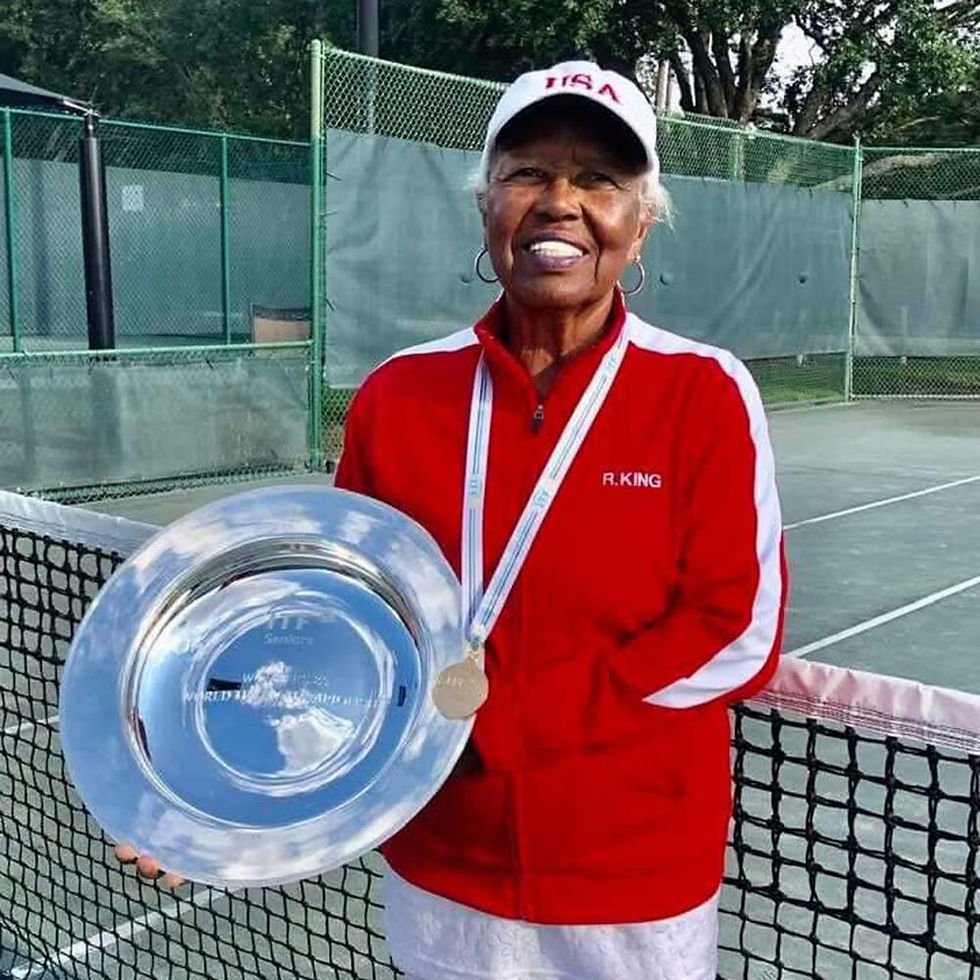 Roz King representing Team USA for tennis