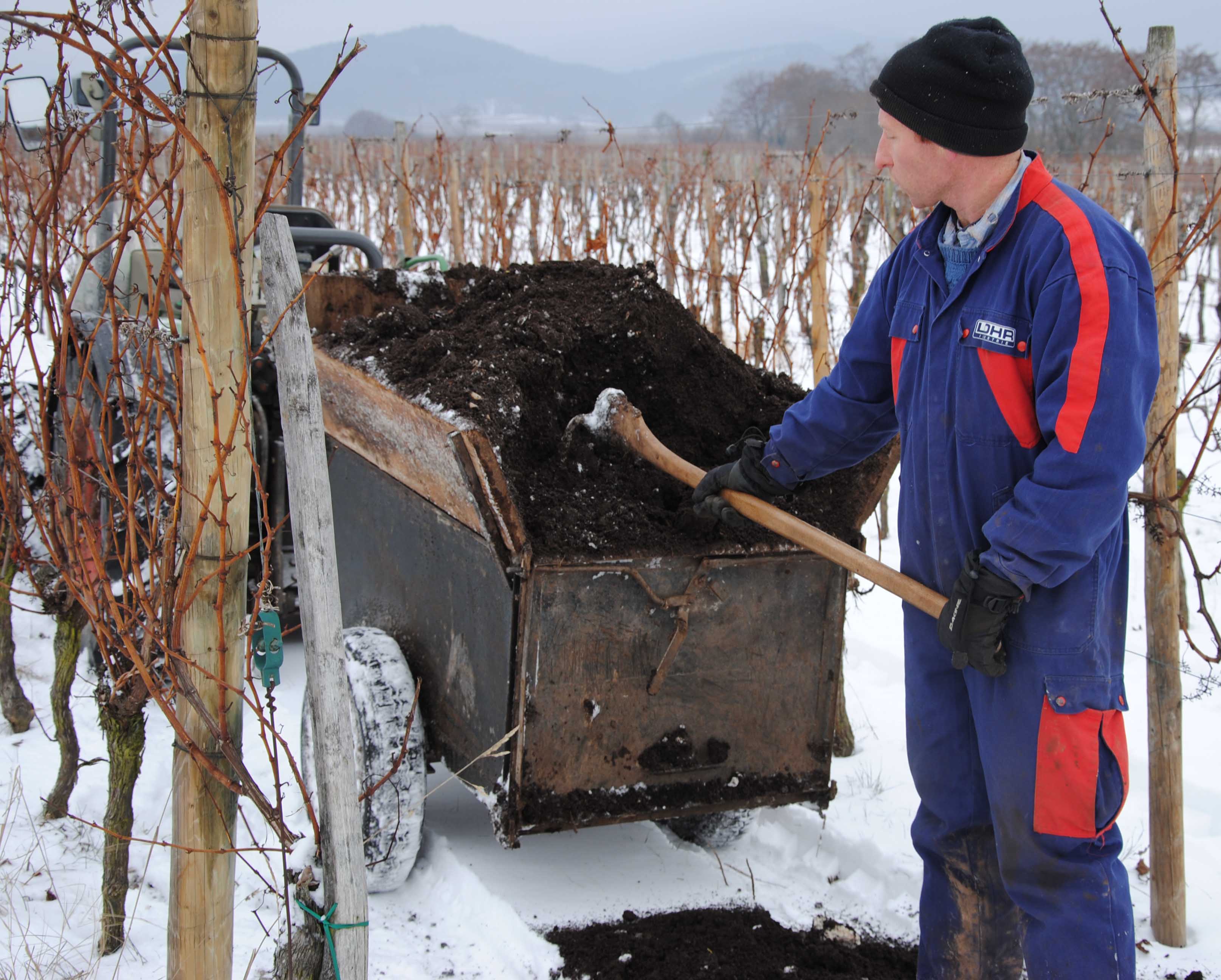 Epandage compost