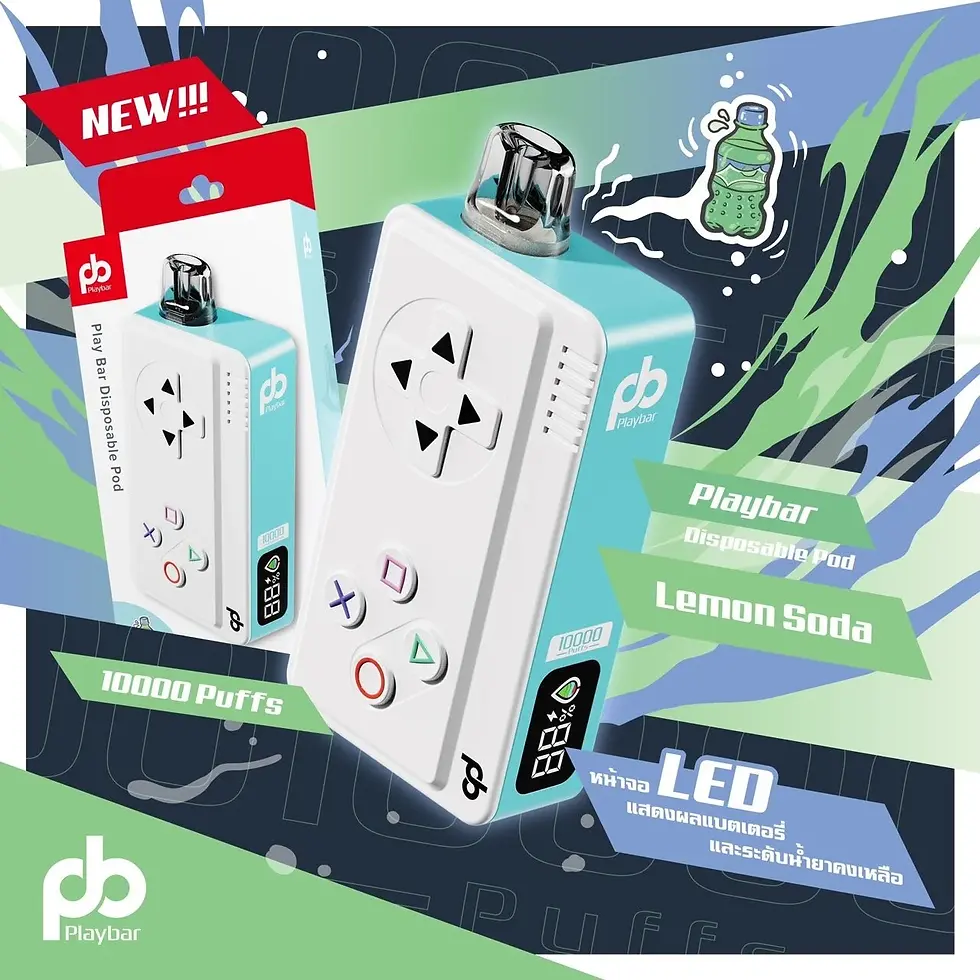 ภาพขนาดย่อ: PLAYBAR 10000 PUFFS  ใช้แล้วทิ้งจอยเกมส์เพลย์หมื่นคำ