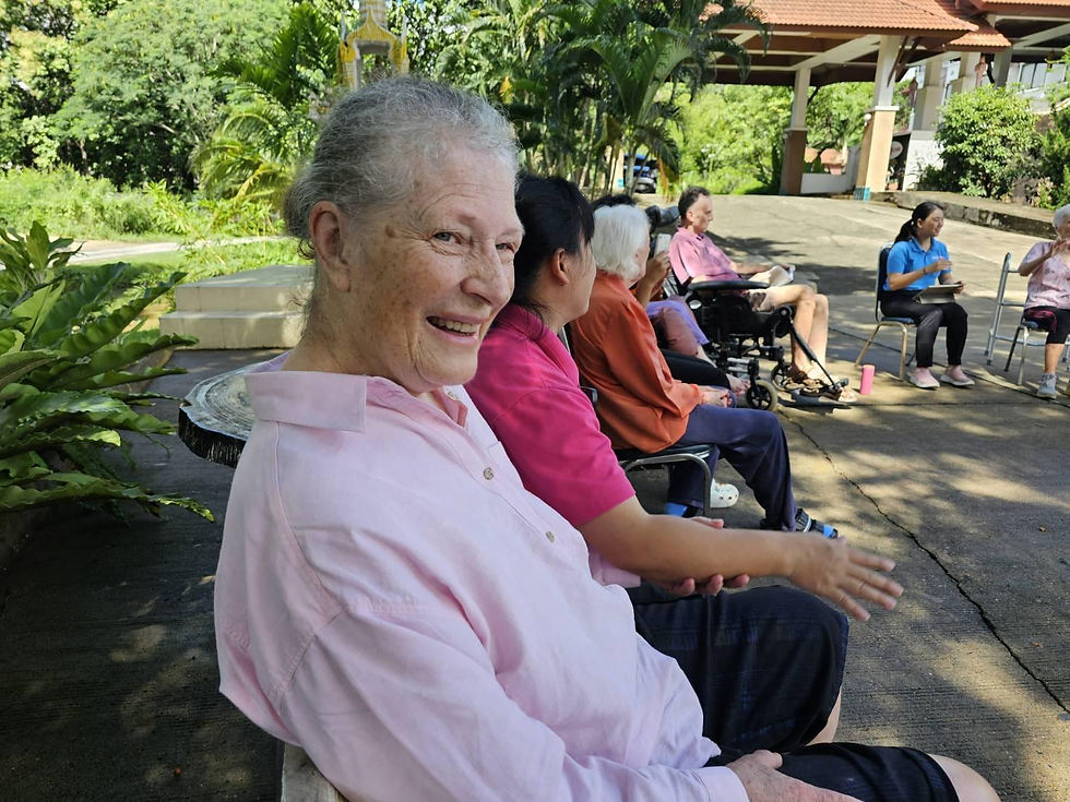 Residents enjoying the outdoors
