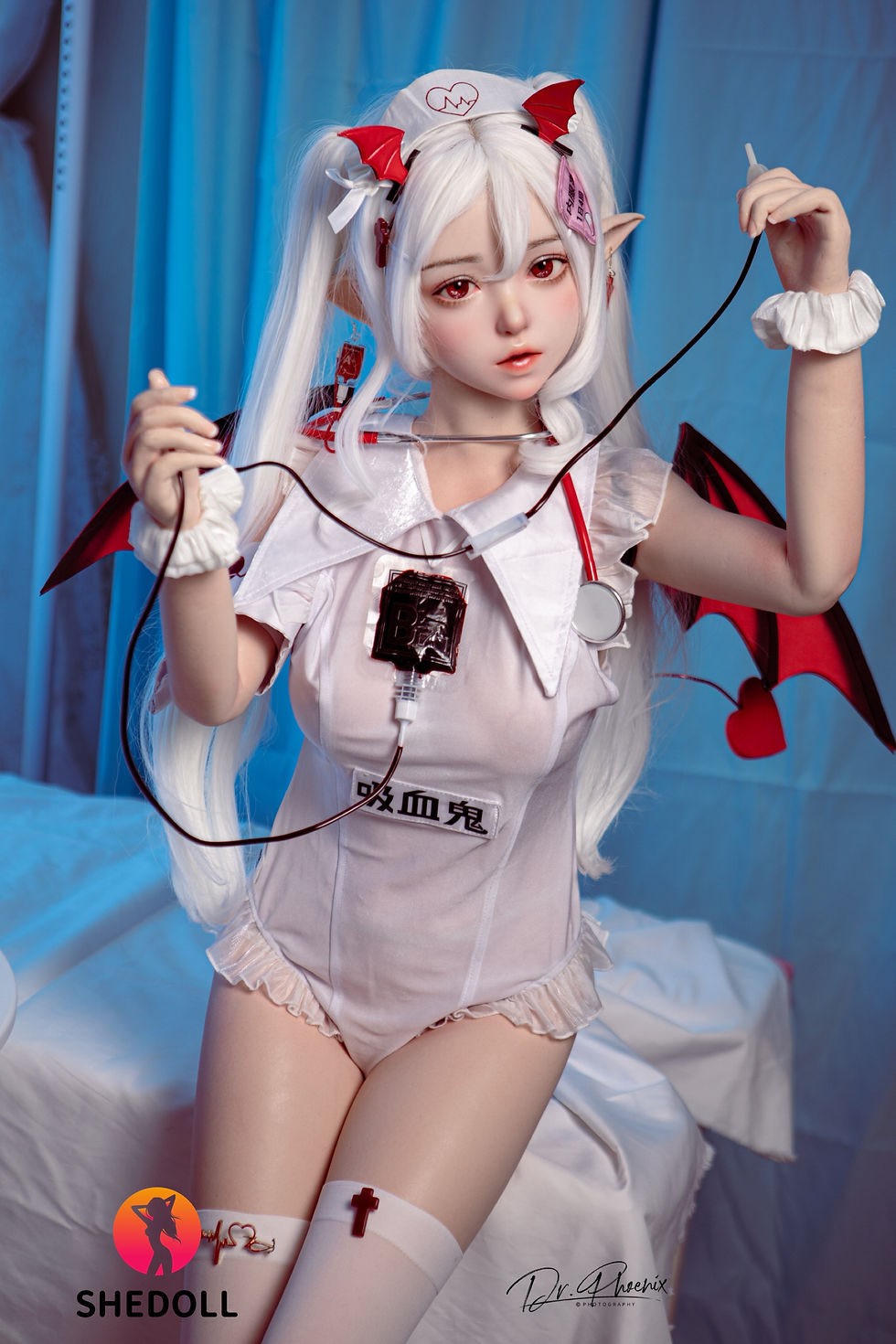 ภาพขนาดย่อ: 朵朵（ドゥオドゥオ）｜吸血鬼ナースVer.｜SHEDOLL 万聖節コスプレモデル