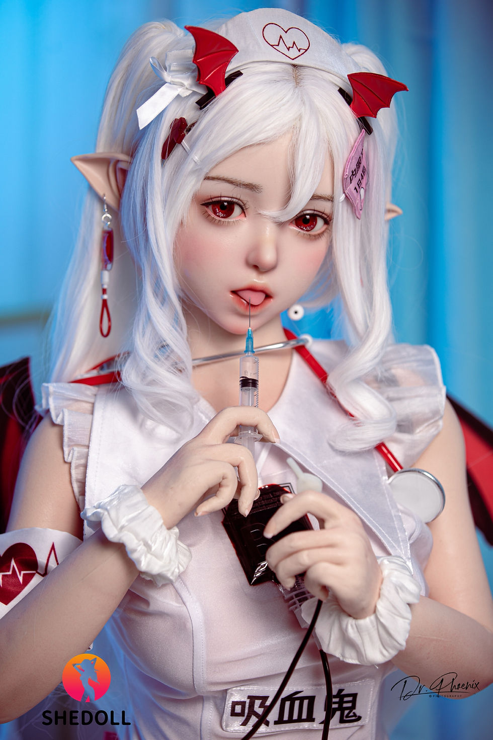 ภาพขนาดย่อ: 朵朵（ドゥオドゥオ）｜吸血鬼ナースVer.｜SHEDOLL 万聖節コスプレモデル