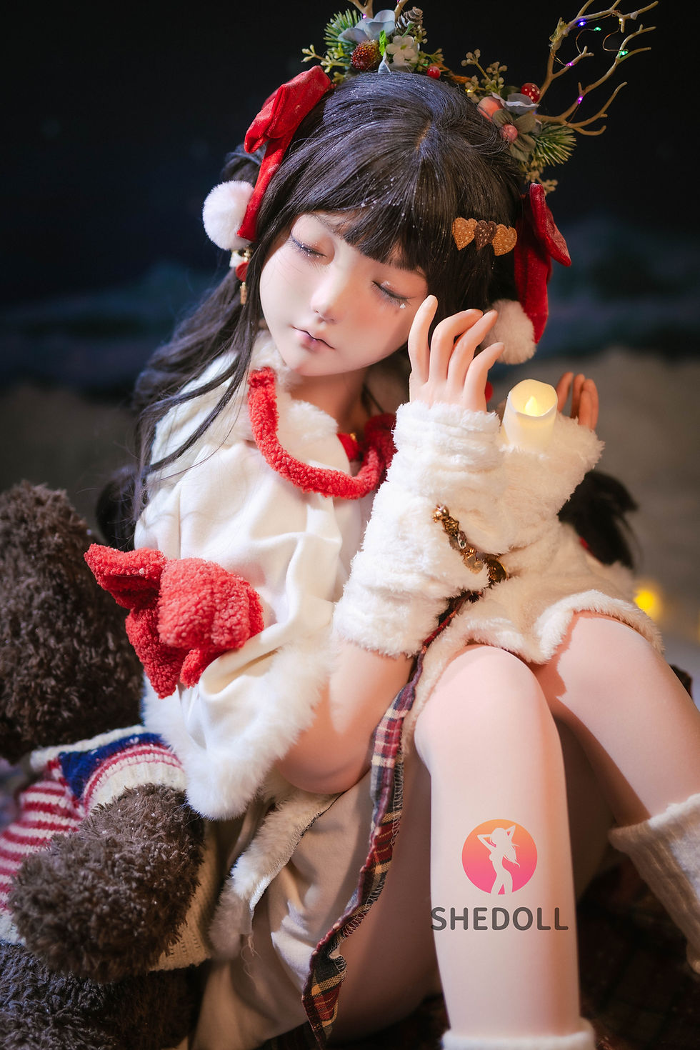 サムネイル： 北梔（ホクシ）｜眠り顔Ver.｜148cm 冬季ファンタジースタイル