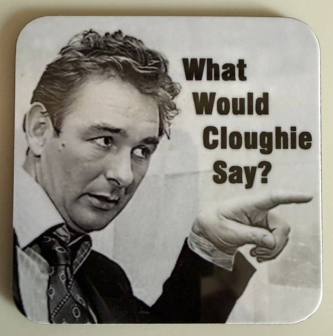 Brian Clough Retro Coaster